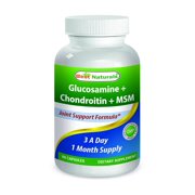 Best Naturals, Glucosamine Chondroitin MSM Supplements, 2600 mg per serving, 90 Capsules