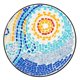 image 5 of UBesGoo Blue Hawaii Mosaic Round Terrace Bistro Table