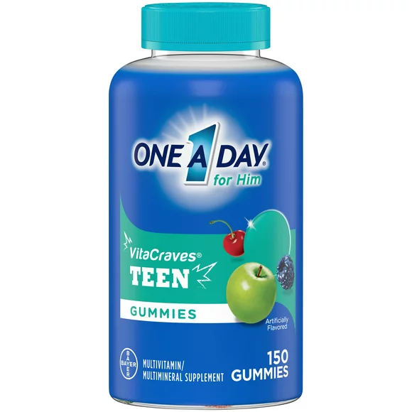 One A Day For Him Teen Multivitamin Gummies, 150 Count