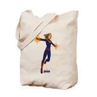 CafePress - Captain Marvel - Natural Canvas Tote Bag, Cloth Shopping Bag