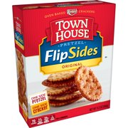 Keebler Town House Pretzel FlipSides Thins, Snack Crackers, Original, 9.2 Oz