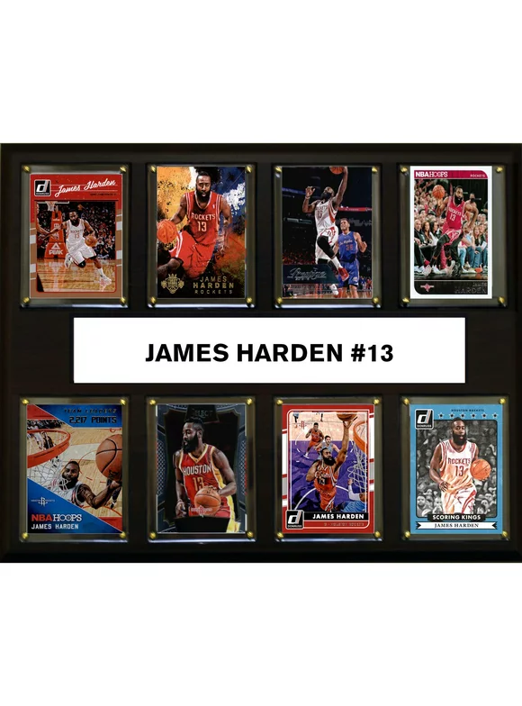 James Harden Houston Rockets 12'' x 15'' Plaque