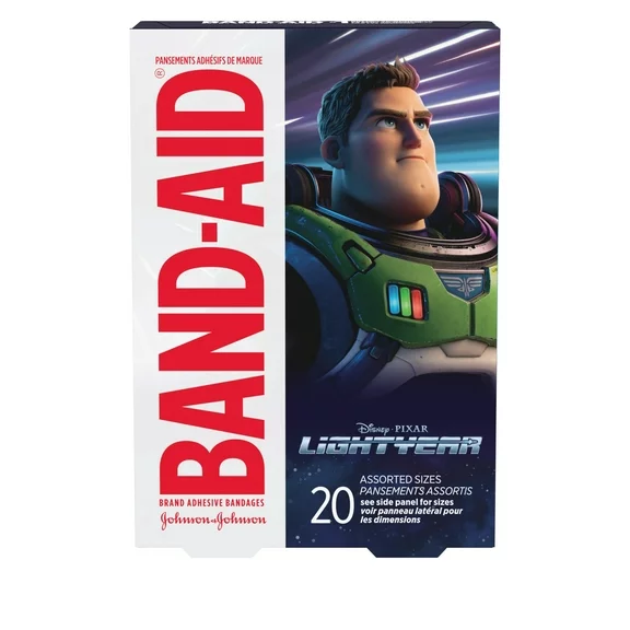 Band-Aid Brand Bandages, Disney/Pixar Lightyear, Assorted Sizes 20Ct