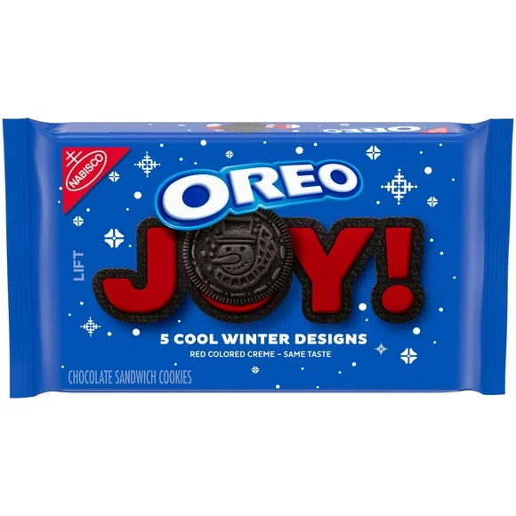 OREO Winter Chocolate Sandwich Cookies, Holiday Cookies, Limited Edition, 1.25 lb