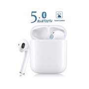 I12 TWS Bluetooth Earphones Touch Control Built-in Mic Auto-pairing Hands-free Headset Headphone Earbud with HIFI Sound Quality --BLACK