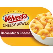 Velveeta Cheesy Bowls Bacon Mac & Cheese with Smoky Cheese Sauce Microwavable Meal, 9 oz Tray