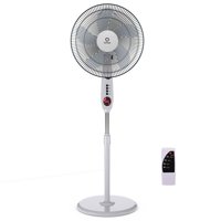 Costway 15'' Pedestal Fan Stand 5 Blades 3-Speed 3 Mode Height Adjustable Remote Control