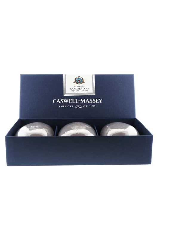Caswell Massey Centuries Sandalwood Soap Set 5.8 oz 3 Ct