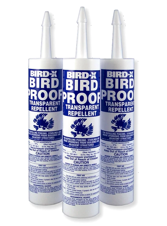 Bird X Bird Proof Bird Repellent Gel, 3 Pack