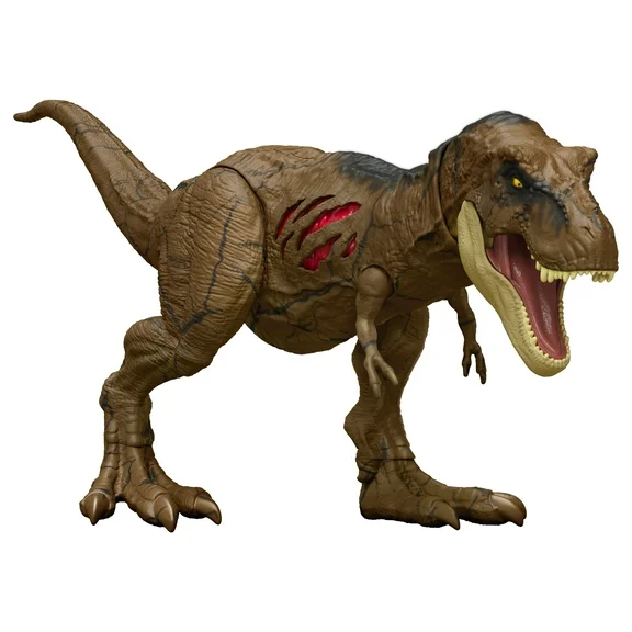 Jurassic World: Dominion Extreme Damage T Rex Dinosaur Figure for 4 Year Olds & Up