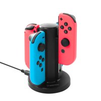 Insten 4 in 1 Joy Con Controller Charger Docking Stand For Nintendo Switch Charging Dock Joycon with LED indication and USB Cable