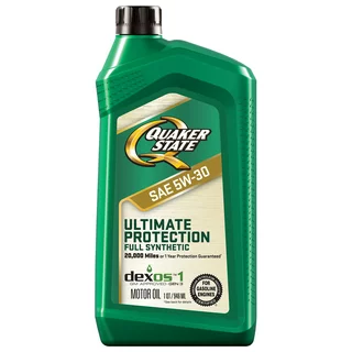 Quaker State Full Synthetic Ultimate Protection Dexos 5W-30 Motor Oil, 1 Quart