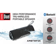 Dual Electronics AMBTWF2S Wireless Portable Bluetooth Speaker, TruWireless Bluetooth Stereo, Waterproof & Dustproof IP67, 360 Rich & Dynamic Sound, 100ft Wireless Range, 15 Hour Playtime