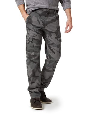 Wrangler Men's Regular Fit Tapered Cargo Pant with Stretch