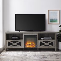 Manor Park 70" Rustic Farmhouse Fireplace TV Stand - Multiple Finishes