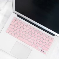 Aibecy TPU Keyboard Cover Dustproof Keyboard Protective Film Compatible with Air 13.3 inch A1466/A1369 Pink