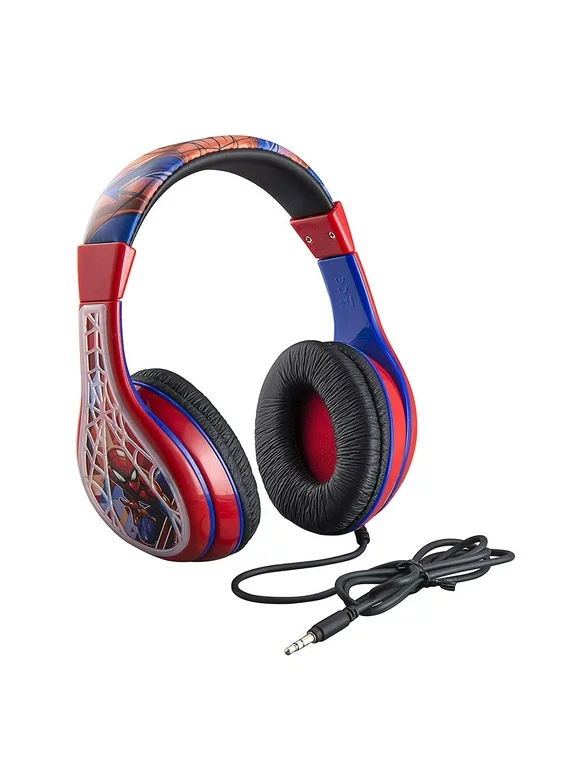 Spiderman Kids Headphones, Adjustable Headband, Stereo Sound