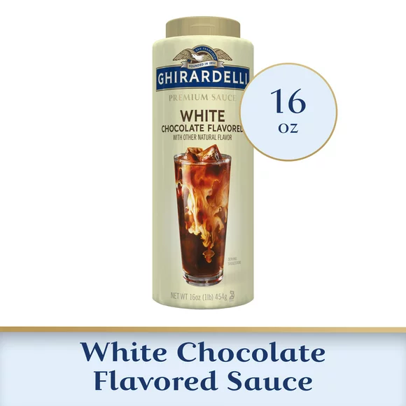 GHIRARDELLI Premium White Chocolate Flavored Sauce, 16 Oz