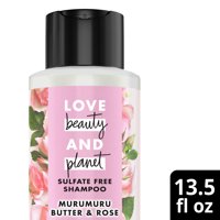 Love Beauty And Planet Murumuru Butter & Rose Sulfate Free Shampoo, 13.5 fl oz
