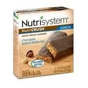 Nutrisystem NutriCrush Chocolate Peanut Butter Lunch Bars, 1.8 Oz, 5 Count