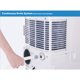 image 3 of Honeywell 8,000 BTU Portable Air Conditioner White/Blue