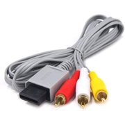 AV Cable for Wii Wii U, AV Cable Composite Retro Audio Video Standard Cord for Nintendo Wii Wii U
