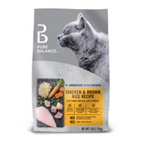 Pure Balance Indoor Formula Dry Cat Food, Chicken & Brown Rice, 7 lb