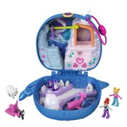 Polly Pocket Freezin' Fun Narwhal Compact, 2 Micro Dolls & Accessories