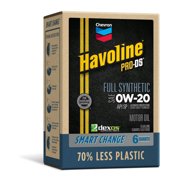Chevron Havoline Smart Change Pro-DS 0W20 Full Synthetic Motor Oil, 6qt