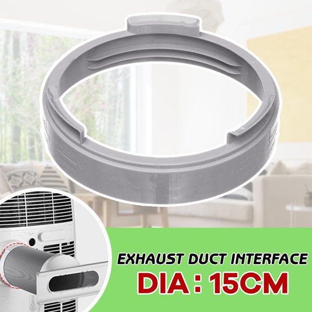 Romacci Round Exhaust Hose Interface for 5.91in Diameter Duct Exhaust Hose Coupler Flange Tube Connector for Portable Air Conditioner