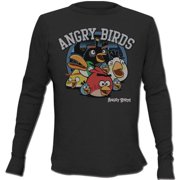 Angry Birds Circle Night Men's Thermal Long Sleeve T-Shirt, X-Large