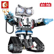 2020 Upgrade City Creative Building Block Remote Control Robot, Smart RC Robot, Electric Technic Education Robot, DIY Assembly Robot Toys,611 Pcs Block,Best Gift for Birthday,Christmas,Holiday