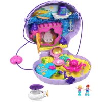 Polly Pocket Tiny Power Seashell Purse Compact with Wearable Strap