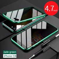 EleaEleanor High-quality Magnetic Adsorption Metal Anti-peeping Double-sided Glass Mobile Phone Skin Case