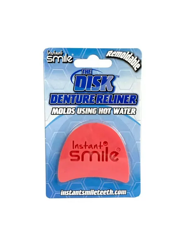 The New Remoldable Disk Denture Reliner Re-Liner by Instant Smile Reline Kit