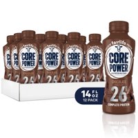 Core Power Protein Shake, Chocolate, 26g Protein 14 Fl Oz, 12 Count