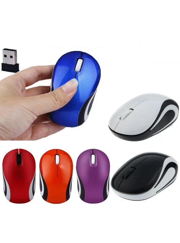 Besufy Mini 2.4 GHz 800-1600 DPI Wireless Optical Mouse Mice for PC Laptop Notebook