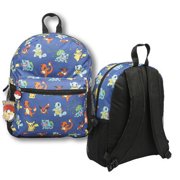 Pokemon Pikachu Chamander Eevee Squirtle All Printed 16" School Kid's Backpack