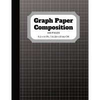 Graph Notebook 8.5 X 11: Graph Paper Composition : Notebook Graph paper pages and White Paper - 5x5 Composition Notebook - Quad Ruled - 5 squares per inch - 100 pages - 8.5 x 11 in (Series #1) (Paperback)