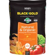 SunGro Black Gold 2 Cu Ft Natural & Organic Potting Soil + Fertilizer | SUGRBG2
