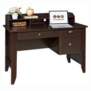 Comfort Products Executive Desk with Hutch and USB, Charger Hub