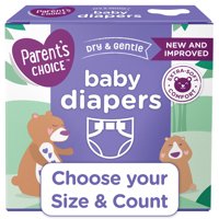 Parent's Choice Dry and Gentle Baby Diapers (Choose Size & Count)