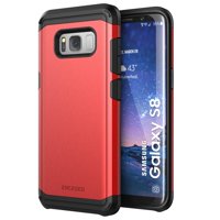 Galaxy S8 Case, Premium Tough Impact Armor - Scorpio R5 By Encased (Samsung S8) (Scarlet Red)
