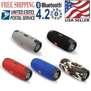 Charge 3+ Edition Portable Waterproof Black Bluetooth Speaker Wireless Bass, Great Gift For Friend-Black