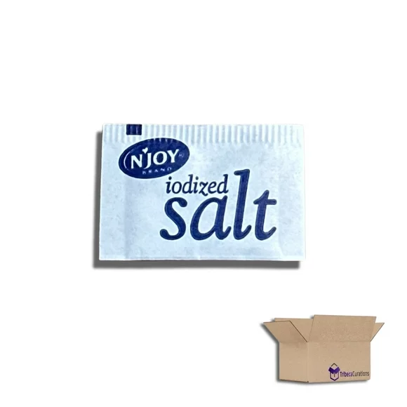 Individual Salt Packets by Salty Ernie, Iodized Table Salt, 0.6 grams | 200 Packets