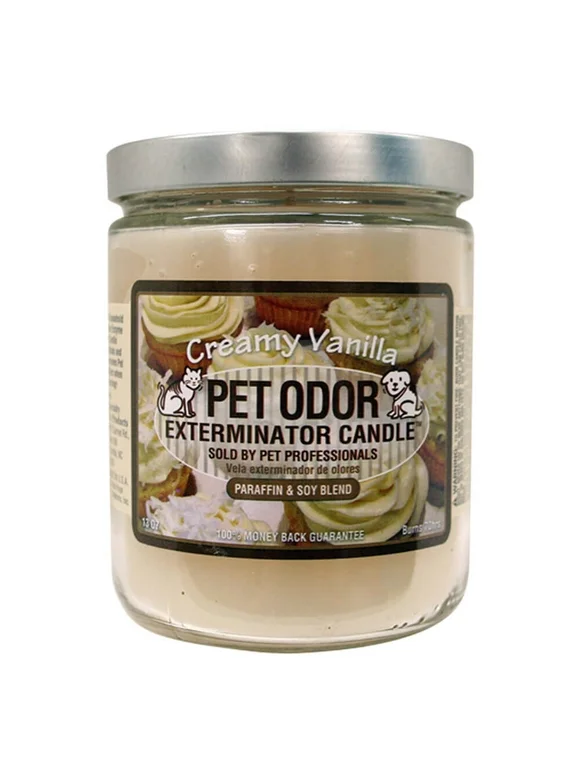 Pet Odor Exterminator Candle, Creamy Vanilla,13 oz