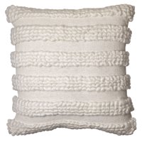 Better Homes & Gardens, Tufted Loop Stripe Decorative Throw Pillow, 20''x20'', White