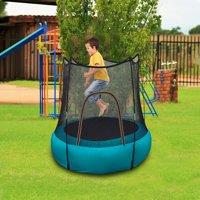 SUNYUAN Inflatable Trampoline Children Trampoline Outdoor Children's Play Trampoline Full Size Backyard Trampoline with Safety Net Enclosed Trampoline for Kids Teen Adult Indoor Outdoor Trampolines
