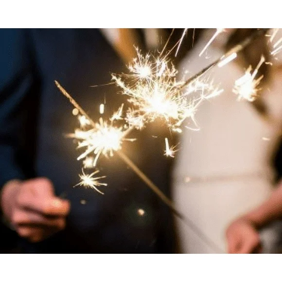 20" inch Wedding Sparklers| Utah Sparklers | Gold Sparklers for Weddings or Party | 70 Pieces.