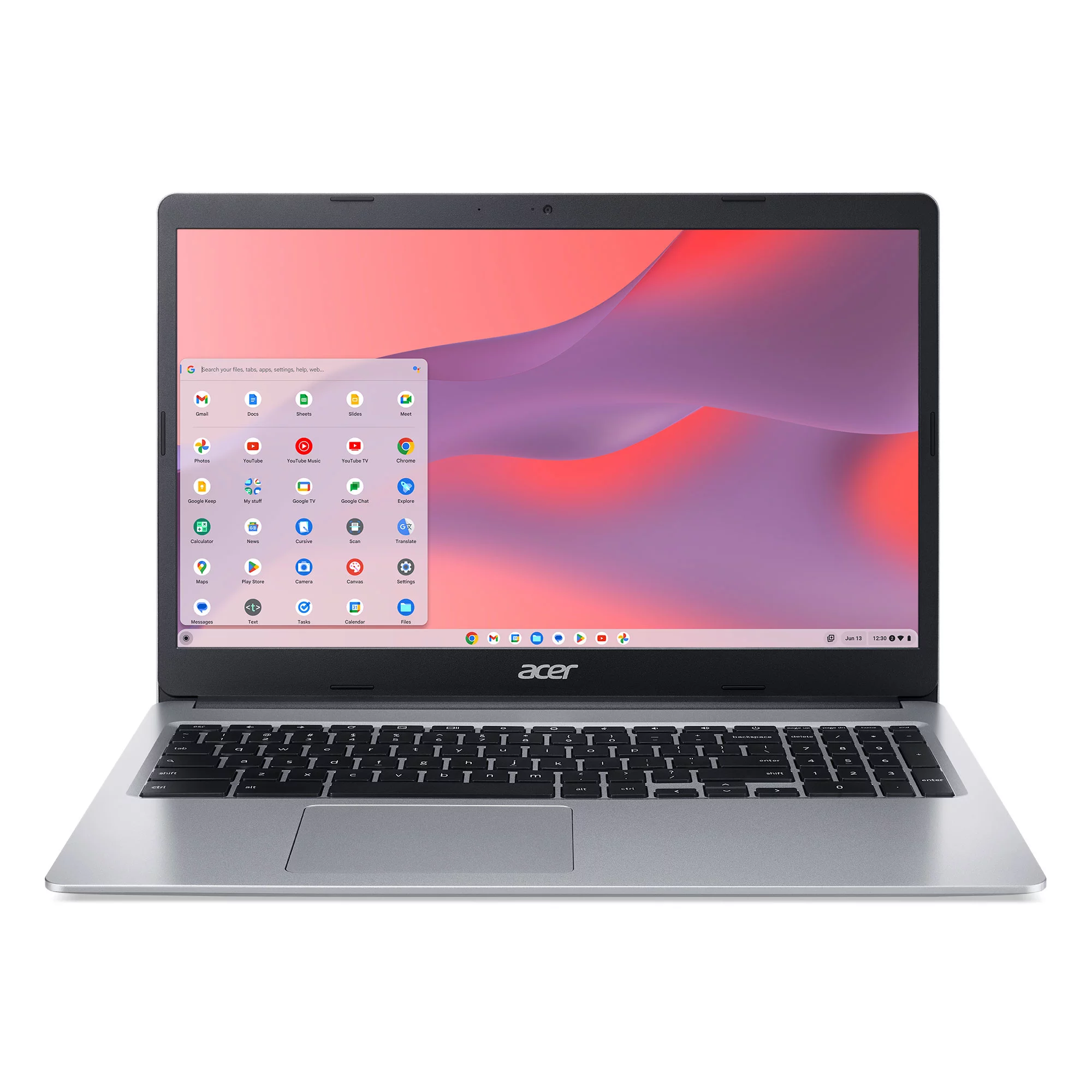 Acer Chromebook 315, 15.6" HD, Intel Celeron N4000, 4GB RAM, 64GB eMMC, Silver, CB315-3H-C19A
